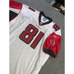 Reebok NFL Atlanta Falcons #81 White/Red/Black On Field Jersey Size 56